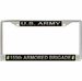 U.S. Army 155th Armored Brigade License Plate Frame