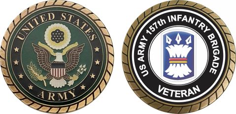 U.S. Army 157th Infantry Brigade Veteran Challenge Coin