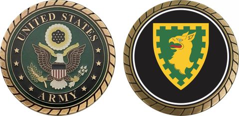 U.S. Army 15th Military Police Brigade Challenge Coin