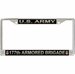 U.S. Army 177th Armored Brigade License Plate Frame