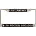U.S. Army 17th Aviation Brigade License Plate Frame