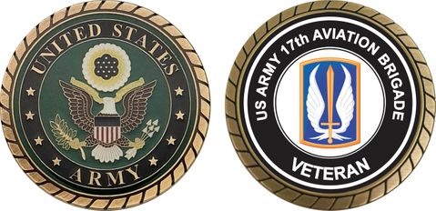 U.S. Army 17th Aviation Brigade Veteran Challenge Coin