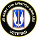 U.S. Army 17th Aviation Brigade Veteran Sticker Decal