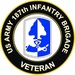 U.S. Army 187th Infantry Brigade Veteran Sticker Decal