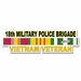 U.S. Army 18th Military Police Brigade Vietnam Veteran Window Strip Decal