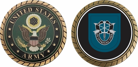 U.S. Army 19th Special Forces Group Airborne Flash Challenge Coin