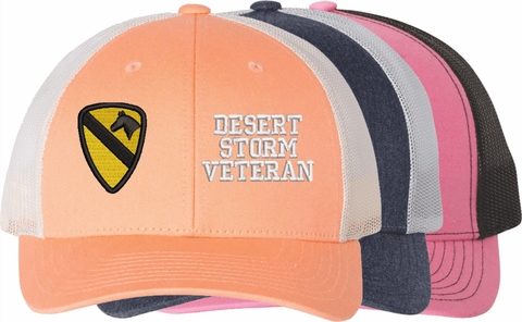 U.S. Army 1st Cavalry Division Desert Storm Veteran Women's Split-Cap
