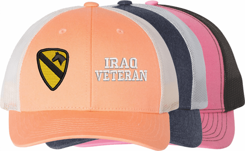 U.S. Army 1st Cavalry Division Iraq Veteran Women's Split-Cap