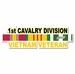 U.S. Army 1st Cavalry Division Vietnam Window Strip Decal