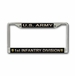 U.S. Army 1st Infantry Division License Plate Frame