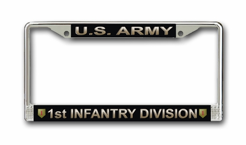 U.S. Army 1st Infantry Division License Plate Frame