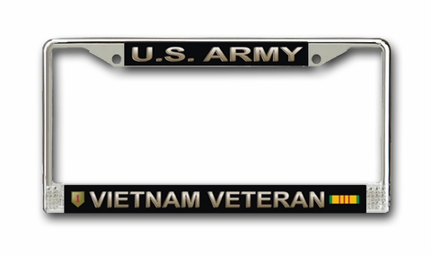 U.S. Army 1st Infantry Division Vietnam Veteran License Plate Frame