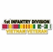 U.S. Army 1st Infantry Division Vietnam Veteran Window Strip Decal