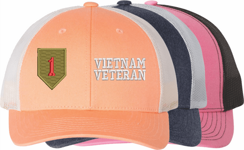 U.S. Army 1st Infantry Division Vietnam Veteran Women's Split-Cap