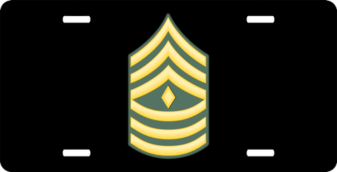 U.S. Army 1st Sergeant License Plate