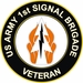 U.S. Army 1st Signal Brigade Unit Crest Veteran Sticker Decal