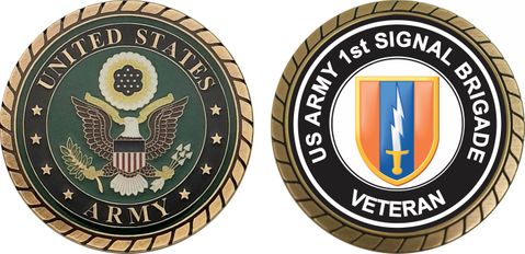 U.S. Army 1st Signal Brigade Veteran Challenge Coin