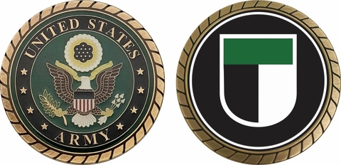 U.S. Army 1st SOCOM Flash Challenge Coin