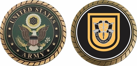 U.S. Army 1st Special Forces Group Flash Challenge Coin