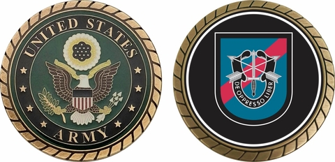 U.S. Army 20th Special Forces Group Flash Challenge Coin