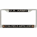 U.S. Army 212th Field Artillery Brigade License Plate Frame