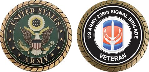 U.S. Army 228th Signal Brigade Veteran Challenge Coin