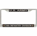 U.S. Army 24th Infantry Division License Plate Frame