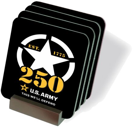 U.S. Army 250th Anniversary Coasters