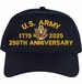 U.S. Army 250th Anniversary Embroidered Cap