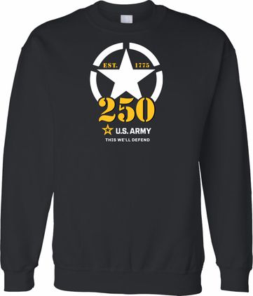 U.S. Army 250th Anniversary Printed Sweatshirt