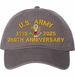 U.S. Army 250th Anniversary Unstructured Dad Cap