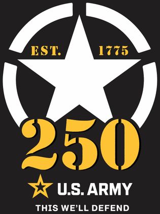 U.S. Army 250th Anniversary Vinyl Decal