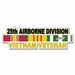 U.S. Army 25th Airborne Division Vietnam Veteran Window Strip Decal