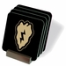 U.S. Army 25th Infantry Division Desert Tan Coasters - Set of 4