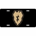 U.S. Army 25th Infantry Division Desert Tan License Plate