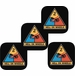 U.S. Army 2nd Armored Division  Coasters - Set of 4