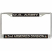 U.S. Army 2nd Armored Division License Plate Frame