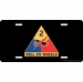 U.S. Army 2nd Armored Division Unit Crest License Plate