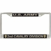 U.S. Army 2nd Cavalry Division License Plate Frame