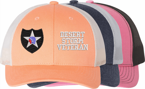 U.S. Army 2nd Infantry Division Desert Storm Veteran Women's Split-Cap