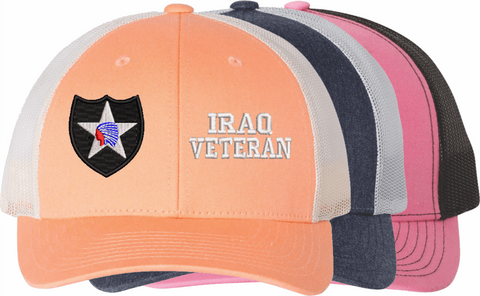 U.S. Army 2nd Infantry Division Iraq Veteran Women's Split-Cap