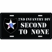 U.S. Army 2nd Infantry Division License Plate