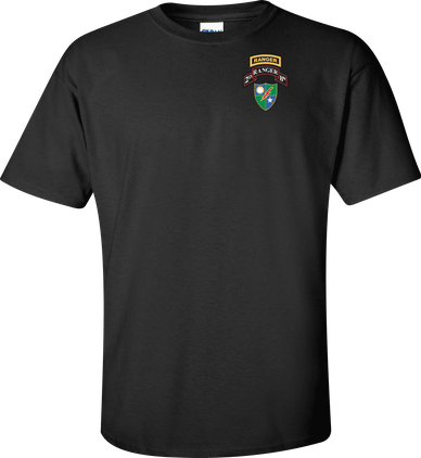 U.S. Army 2nd Ranger Battalion 75th Ranger Regiment With Ranger Tab T-shirt
