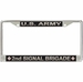 U.S. Army 2nd Signal Brigade License Plate Frame
