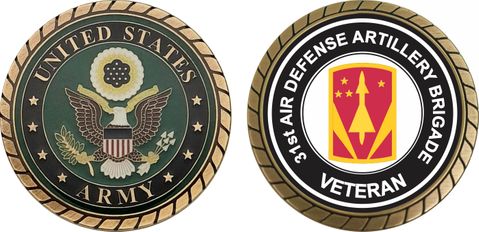 U.S. Army 31st Air Artillery Brigade Veteran Challenge Coin