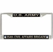 U.S. Army 354th Civil Affairs Brigade License Plate Frame