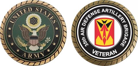 U.S. Army 35th Air Defense Artillery Brigade Veteran Challenge Coin