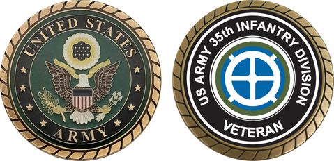 U.S. Army 35th Infantry Division Veteran Challenge Coin