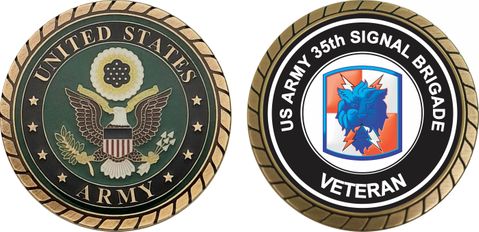 U.S. Army 35th Signal Brigade Veteran Challenge Coin