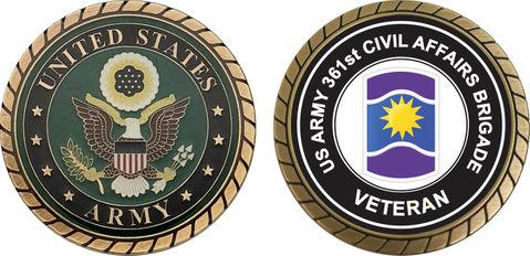 U.S. Army 361st Civil Affairs Brigade Veteran Challenge Coin
